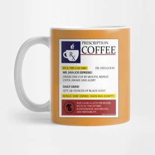 Prescription Coffee Java Espresso Cup of Joe Novelty Gift Mug